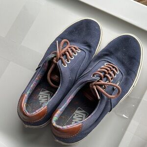 Vans Navy and Brown Sneakers